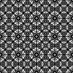 Wallpaper with Seamless repeating pattern.  Black and white pattern . Abstract background. Monochrome texture  for web page, textures, card, poster, fabric, textile.