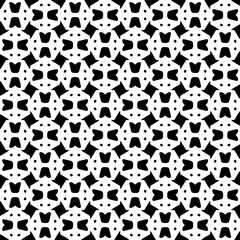 Wallpaper with Seamless repeating pattern.  Black and white pattern . Abstract background. Monochrome texture  for web page, textures, card, poster, fabric, textile.