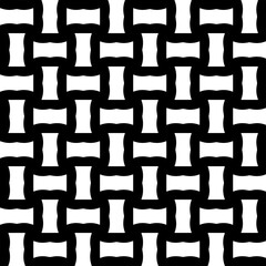 Wallpaper with Seamless repeating pattern.  Black and white pattern . Abstract background. Monochrome texture  for web page, textures, card, poster, fabric, textile.