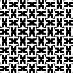 Wallpaper with Seamless repeating pattern.  Black and white pattern . Abstract background. Monochrome texture  for web page, textures, card, poster, fabric, textile.