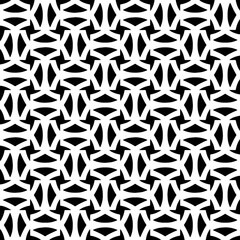 Wallpaper with Seamless repeating pattern.  Black and white pattern . Abstract background. Monochrome texture  for web page, textures, card, poster, fabric, textile.