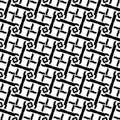 Wallpaper with Seamless repeating pattern.  Black and white pattern . Abstract background. Monochrome texture  for web page, textures, card, poster, fabric, textile.