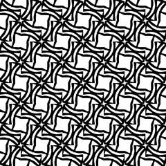 Wallpaper with Seamless repeating pattern.  Black and white pattern . Abstract background. Monochrome texture  for web page, textures, card, poster, fabric, textile.