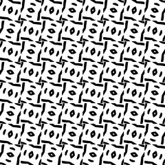 Wallpaper with Seamless repeating pattern.  Black and white pattern . Abstract background. Monochrome texture  for web page, textures, card, poster, fabric, textile.