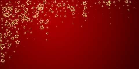 Obraz na płótnie Canvas Christmas spirit. Scattered falling stars.