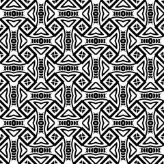 Wallpaper with Seamless repeating pattern.  Black and white pattern . Abstract background. Monochrome texture  for web page, textures, card, poster, fabric, textile.