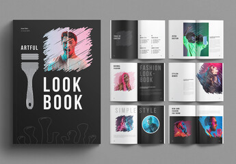 Artful Lookbook Template Design Layout