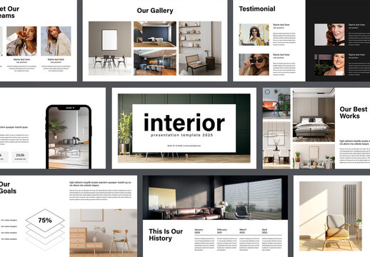 Modern & Minimalist Interior Portfolio Presentation Template