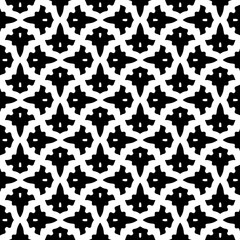 Wallpaper with Seamless repeating pattern.  Black and white pattern . Abstract background. Monochrome texture  for web page, textures, card, poster, fabric, textile.