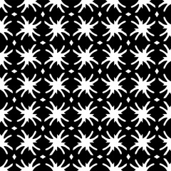 Wallpaper with Seamless repeating pattern.  Black and white pattern . Abstract background. Monochrome texture  for web page, textures, card, poster, fabric, textile.