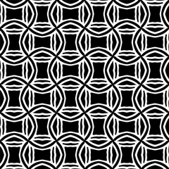 Wallpaper with Seamless repeating pattern.  Black and white pattern . Abstract background. Monochrome texture  for web page, textures, card, poster, fabric, textile.
