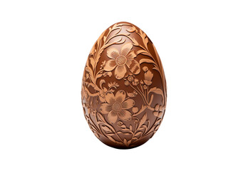 Brown_Easter_egg_floral_pattern_closeup_sharp_