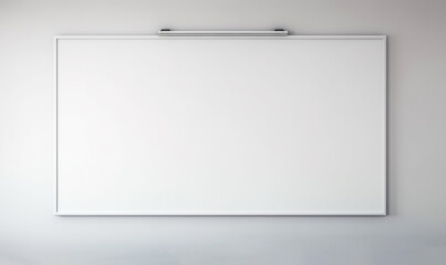  White Board Mock up on conference room or office interior with copy sapce