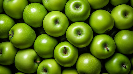 green apples background HD 8K wallpaper Stock Photographic Image 