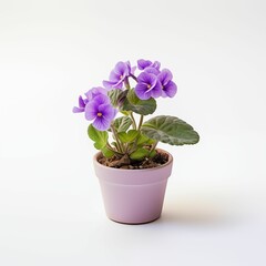 Naklejka na ściany i meble purple orchid in a pot