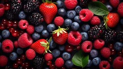 Fototapeta premium berries HD 8K wallpaper Stock Photographic Image 
