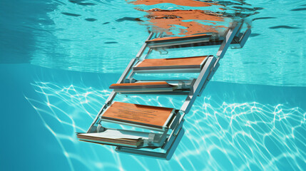 Document folder mechanism illustrated as swimming