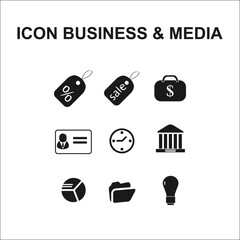 Latest Business and Media Icons. Visual Solutions for Your Projects