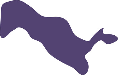 Obraz premium Map of Uzbekistan. Country map silhouette vector illustration