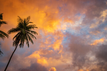 Beautiful sunset in Drake bay (Costa Rica)
