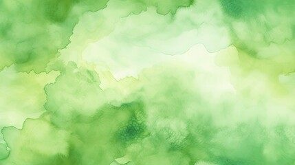 Abstract Green Watercolor Texture for a Vibrant Background.