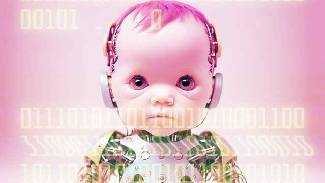 baby doll robots created with the help of generative A.I