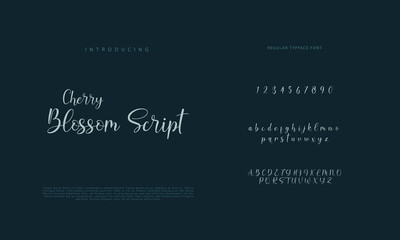signature Font Calligraphy Logotype Script Brush Font Type Font lettering handwritten
