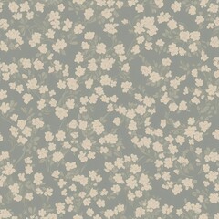 beautiful floral flower seamless pattern background for premium product ai generated