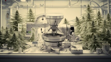 High-Tech Cannabis Lab: State-of-the-Art Cultivation