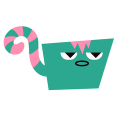 Fototapeta premium Cute Abstract Character Vector Set