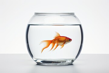 goldfish in a glass - Powered by Adobe