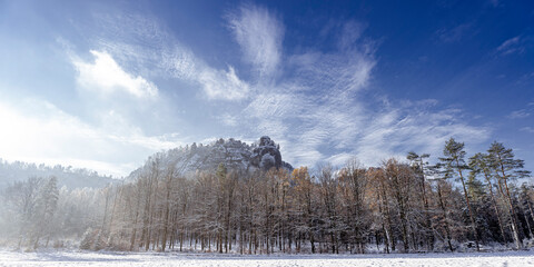 Winter im Nationalpark Sächsische Schweiz- Der Müllerstein 2