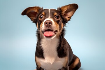 Cute photo of a dog in a studio shot on an isolated background, Generative AI 