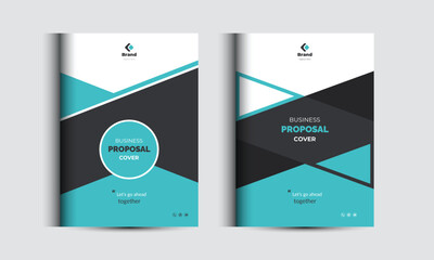 Corporate Business Proposal Catalog Cover Design templates Concepts Adept for Multipurpose Projects
