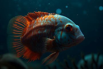 Fototapeta premium yellow tang fish. 