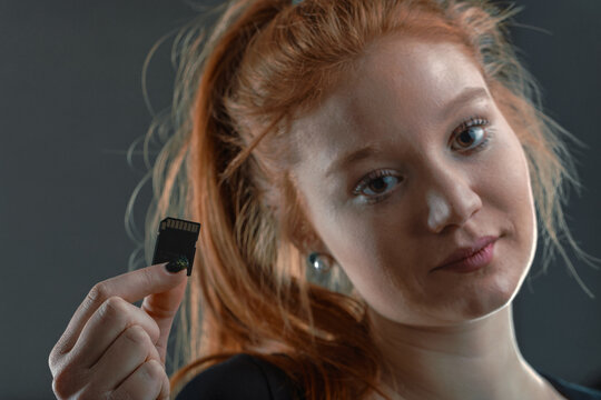 Tech expert with data's key in hand