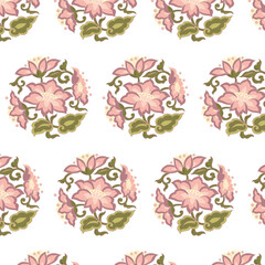 seamless pattern with flowers