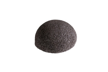 Konjac sponge for face isolated, facial cleansing, skincare, spa and beauty cosmetics