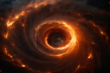 A Mesmerizing Spiral of Fire
