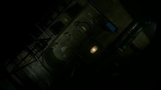 Interior submarine ship door