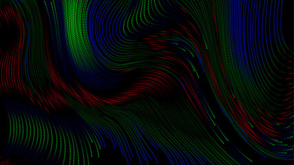 a computer generated image of a wave halftone dot effect of red and green abstract background design, abstract colorful background with lines and halftone dot effect, 