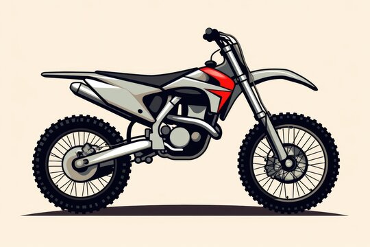 Motorcross extreme sport illustrations