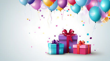 Happy Birthday Vector Design with Balloons: Celebrate with Fun and Flair