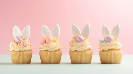 Tuinposter easter cupcakes background © ALL YOU NEED