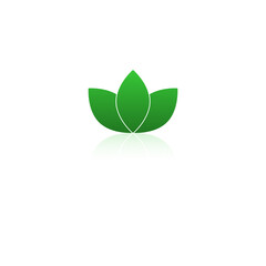 Agriculture leaf icon isolated on transparent background