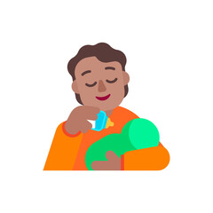 
Person Feeding Baby: Medium Skin Tone