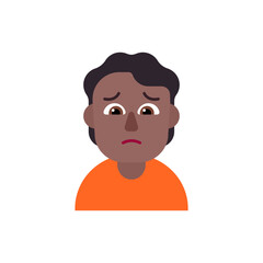 Person Frowning: Medium-Dark Skin Tone
