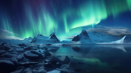 Fototapeta premium Aurora borealis