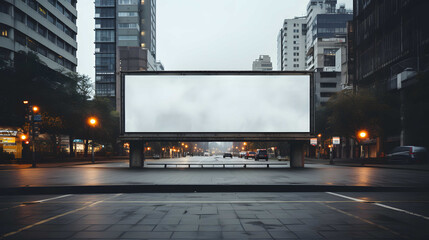 Blank billboards city for new advertisement commercial concept. City background .large LCD...