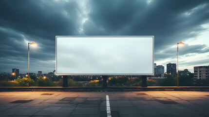 Blank billboards city for new advertisement commercial concept. City background .large LCD...